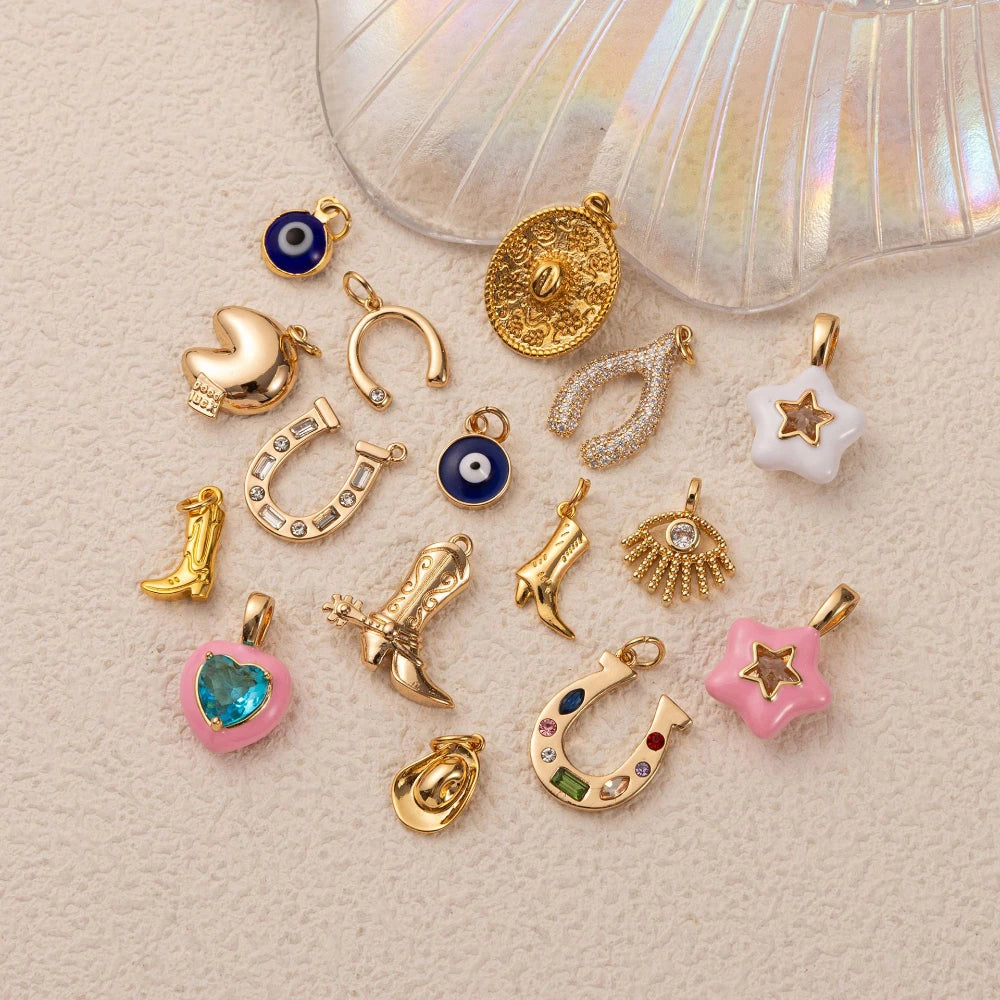 Cowboy charms for necklace or bracelet