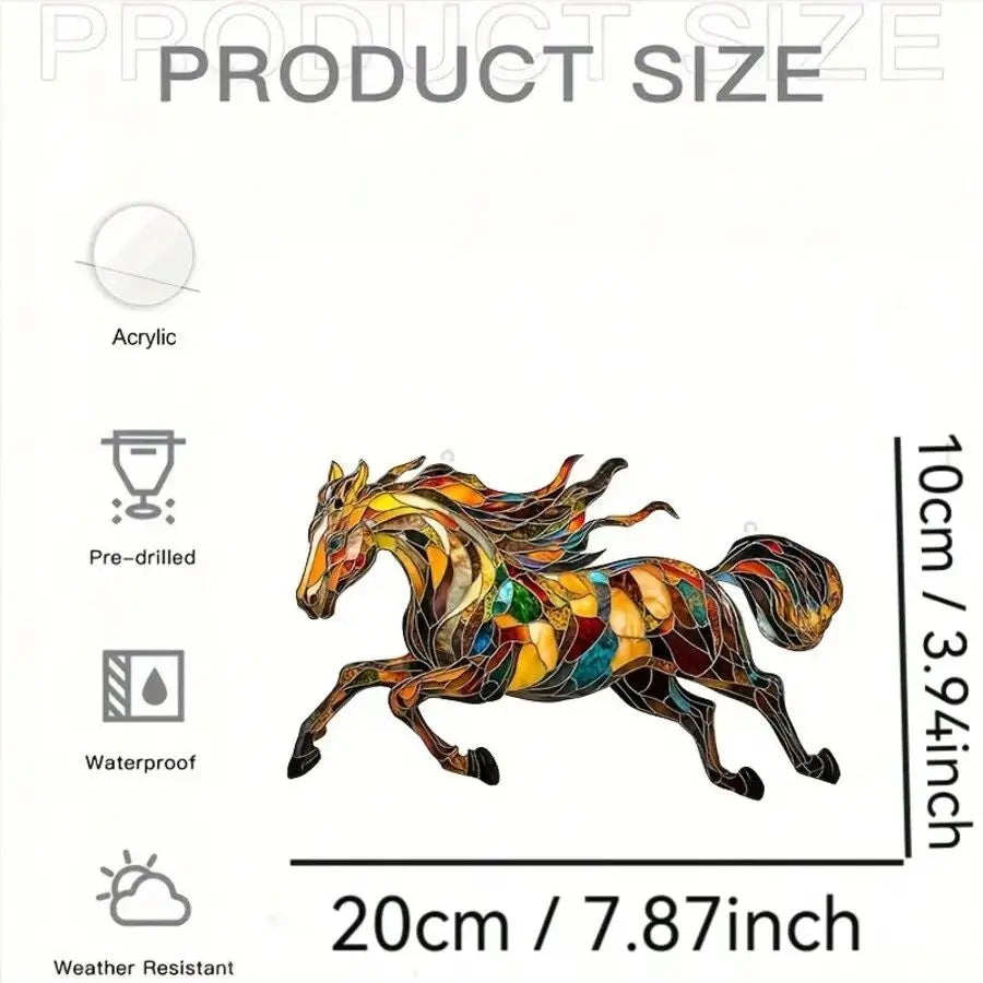 Horse hanging window decoration
