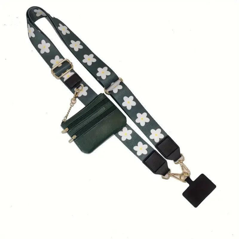 Phone Strap With Zippered Pouch