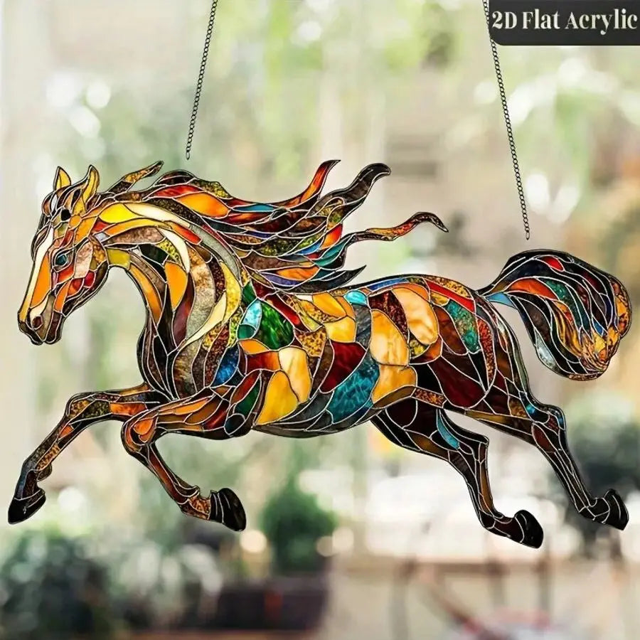 Horse hanging window decoration